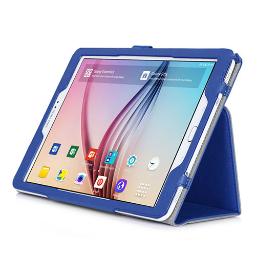 Leather Case Stands Flip Cover for Samsung Galaxy Tab S2 9.7 SM-T810 SM-T815 Blue