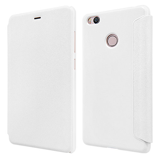 Leather Case Stands Flip Cover for Xiaomi Mi 4S White