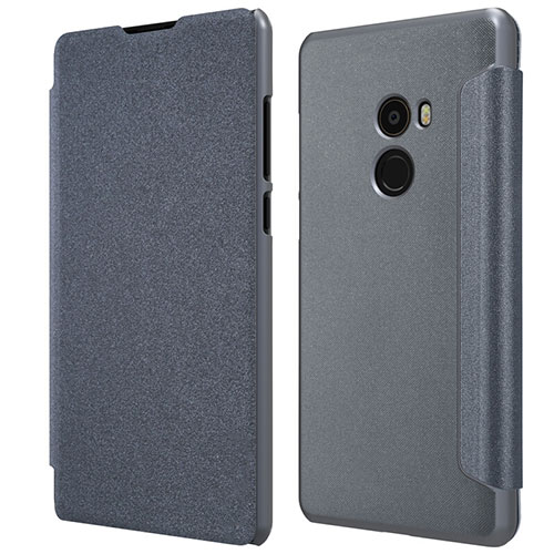 Leather Case Stands Flip Cover for Xiaomi Mi Mix 2 Black