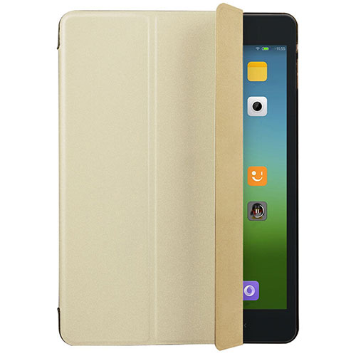 Leather Case Stands Flip Cover for Xiaomi Mi Pad 2 Gold