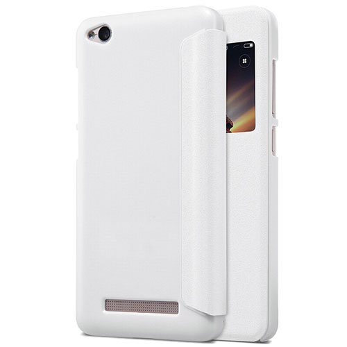 Leather Case Stands Flip Cover for Xiaomi Redmi 4A White