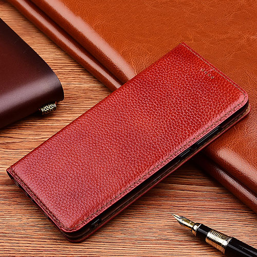 Leather Case Stands Flip Cover H11 Holder for Apple iPhone 13 Mini Red