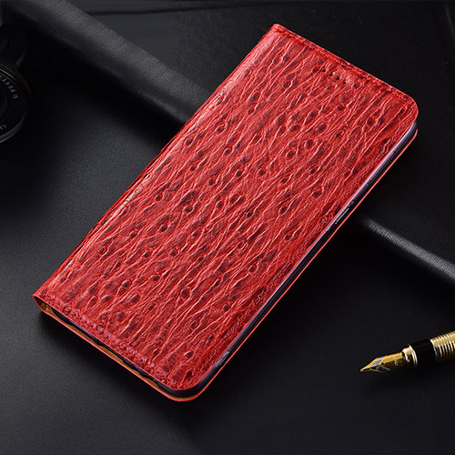 Leather Case Stands Flip Cover H16 Holder for Apple iPhone 14 Plus Red