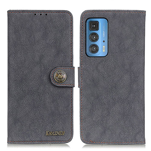 Leather Case Stands Flip Cover Holder A01D for Motorola Moto Edge S Pro 5G Black