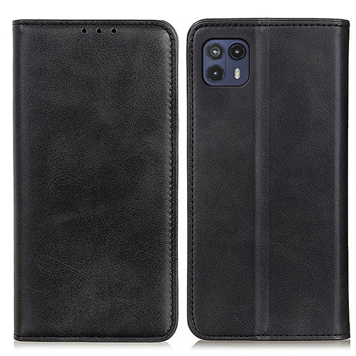 Leather Case Stands Flip Cover Holder A02D for Motorola Moto G50 5G Black