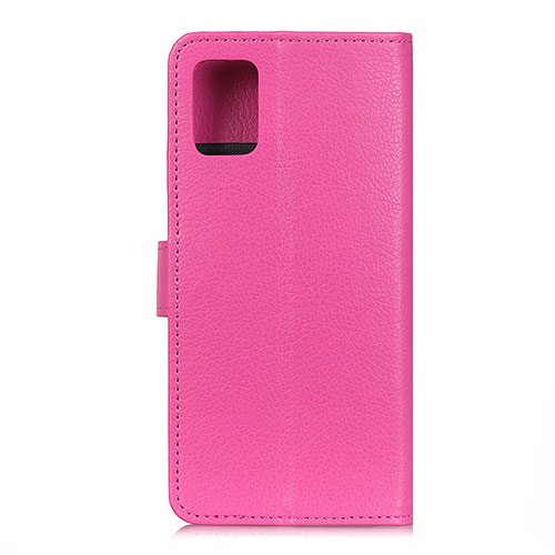 Leather Case Stands Flip Cover Holder A03D for Motorola Moto Edge S 5G Hot Pink