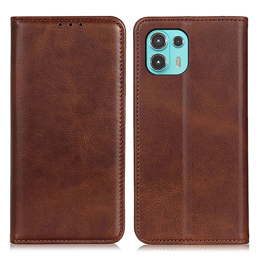 Leather Case Stands Flip Cover Holder A04D for Motorola Moto Edge 20 Lite 5G Brown