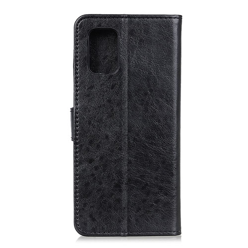 Leather Case Stands Flip Cover Holder A04D for Motorola Moto G100 5G Black