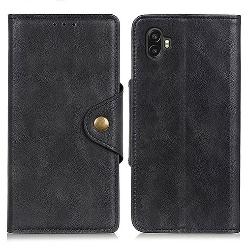 Leather Case Stands Flip Cover Holder A05D for Samsung Galaxy Xcover Pro 2 5G Black