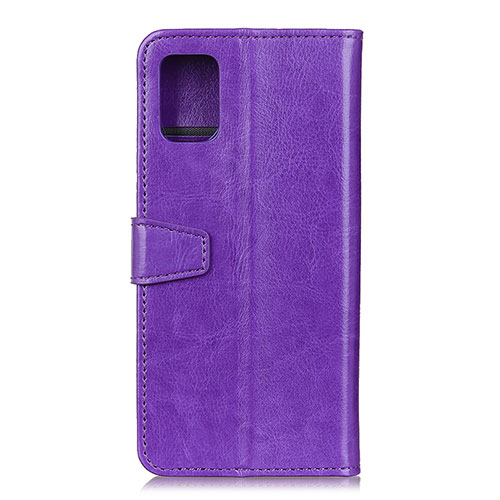Leather Case Stands Flip Cover Holder A06D for Motorola Moto G100 5G Purple