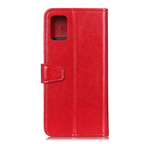 Leather Case Stands Flip Cover Holder A06D for Motorola Moto G100 5G Red