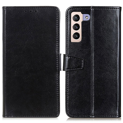 Leather Case Stands Flip Cover Holder A06D for Samsung Galaxy S23 Plus 5G Black