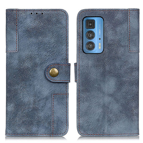 Leather Case Stands Flip Cover Holder A07D for Motorola Moto Edge 20 Pro 5G Blue