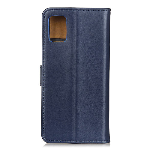 Leather Case Stands Flip Cover Holder A08D for Motorola Moto G100 5G Blue