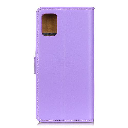 Leather Case Stands Flip Cover Holder A08D for Motorola Moto G100 5G Purple