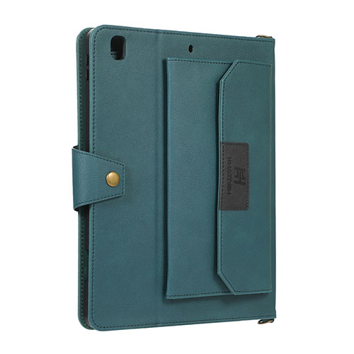 Leather Case Stands Flip Cover Holder AD1 for Apple iPad Air 2 Green