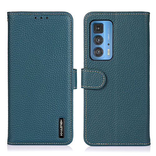 Leather Case Stands Flip Cover Holder B01H for Motorola Moto Edge S Pro 5G Green