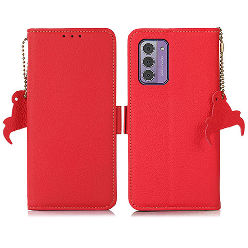 Leather Case Stands Flip Cover Holder B01H for Nokia G310 5G Red
