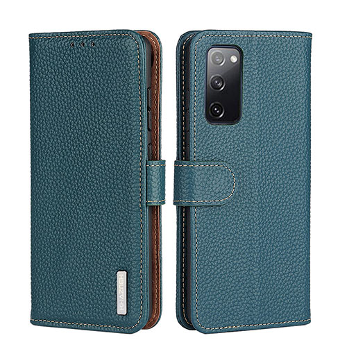Leather Case Stands Flip Cover Holder B01H for Xiaomi Mi 10T Pro 5G Green