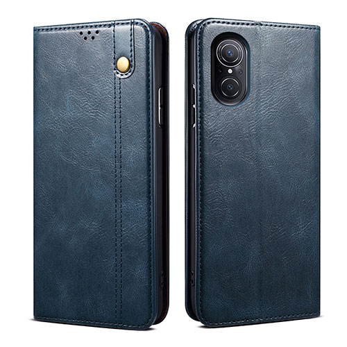 Leather Case Stands Flip Cover Holder B01S for Huawei Honor 50 SE 5G Blue