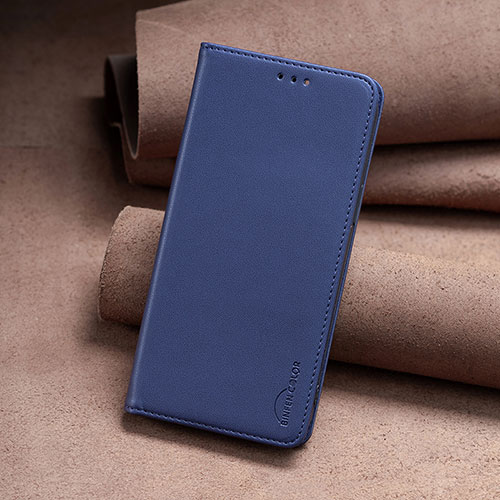 Leather Case Stands Flip Cover Holder B02F for Nokia C22 Blue