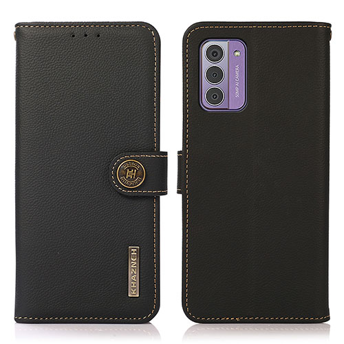 Leather Case Stands Flip Cover Holder B02H for Nokia G310 5G Black