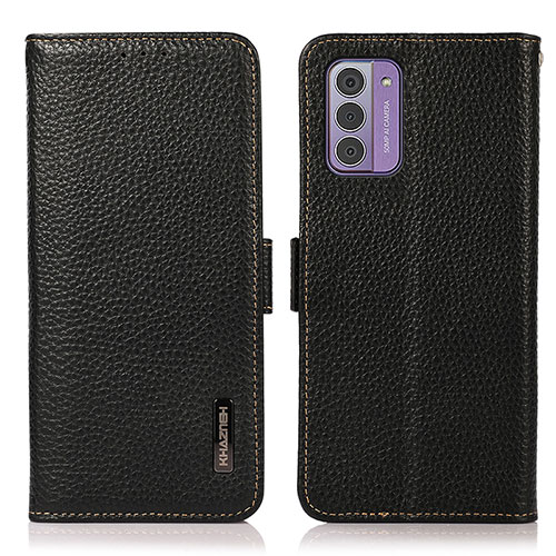 Leather Case Stands Flip Cover Holder B03H for Nokia G310 5G Black