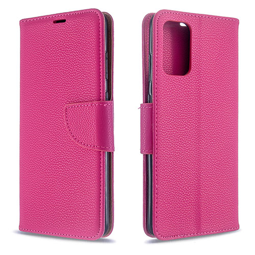 Leather Case Stands Flip Cover Holder B06F for Samsung Galaxy S20 Hot Pink