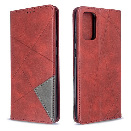 Leather Case Stands Flip Cover Holder B07F for Samsung Galaxy S20 5G Red