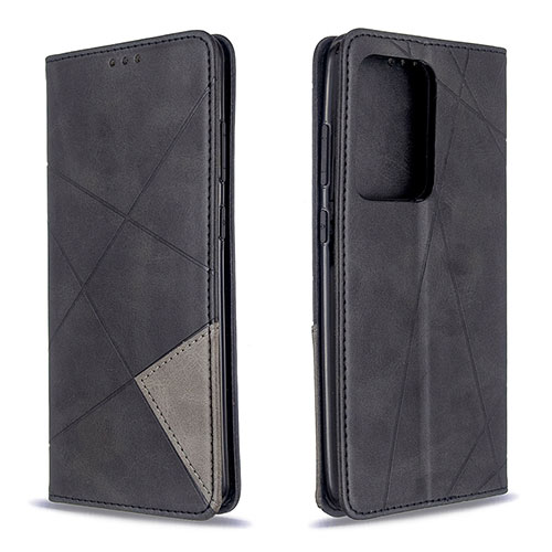 Leather Case Stands Flip Cover Holder B07F for Samsung Galaxy S20 Plus 5G Black
