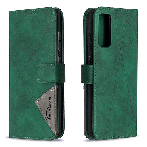 Leather Case Stands Flip Cover Holder B08F for Samsung Galaxy S20 FE 5G Green