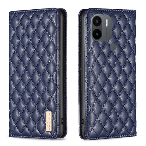Leather Case Stands Flip Cover Holder B11F for Xiaomi Redmi A1 Plus Blue