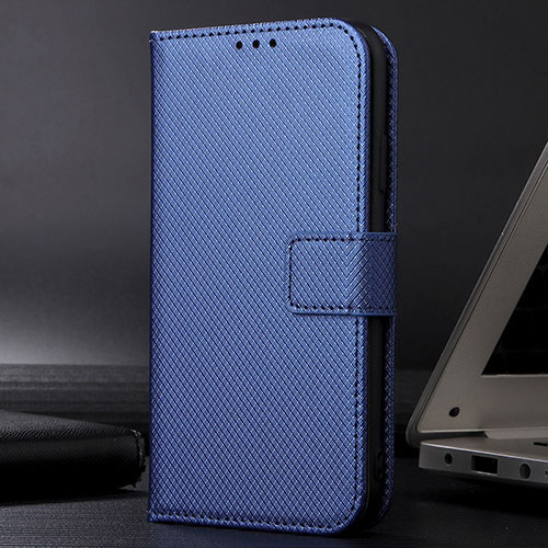 Leather Case Stands Flip Cover Holder BY1 for Xiaomi Redmi 10C 4G Blue