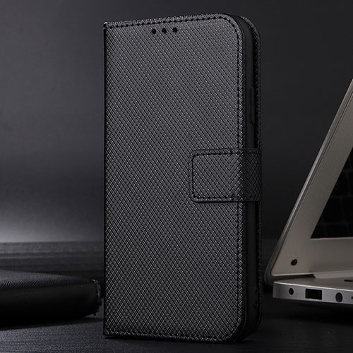 Leather Case Stands Flip Cover Holder BY1 for Xiaomi Redmi 10X 5G Black