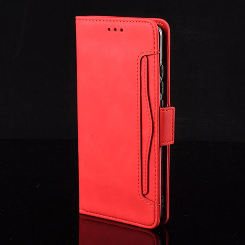 Leather Case Stands Flip Cover Holder BY2 for Xiaomi Poco M3 Red