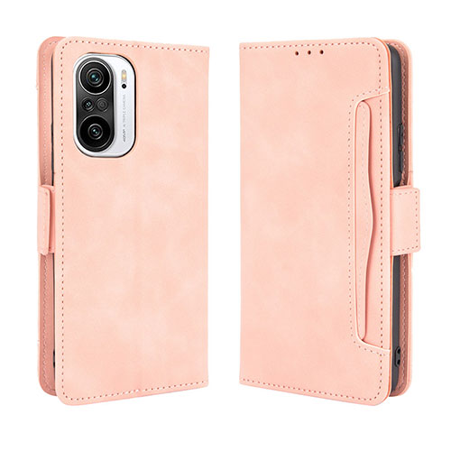 Leather Case Stands Flip Cover Holder BY3 for Xiaomi Mi 11X 5G Pink