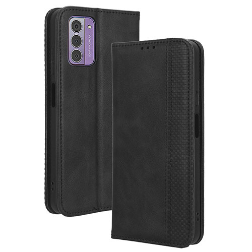 Leather Case Stands Flip Cover Holder BY4 for Nokia C300 Black