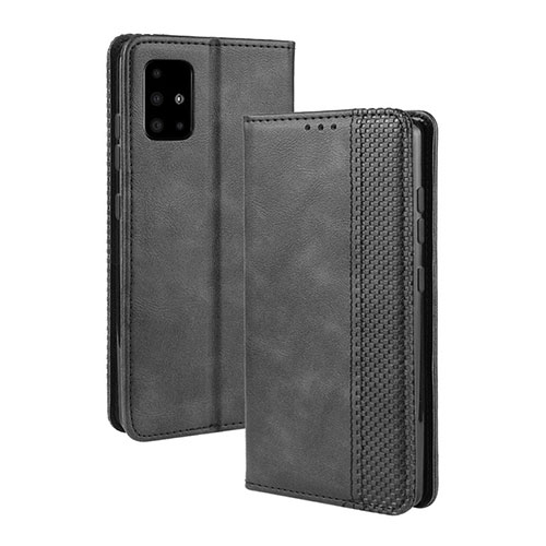 Leather Case Stands Flip Cover Holder BY4 for Samsung Galaxy S20 Plus 5G Black