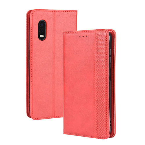 Leather Case Stands Flip Cover Holder BY4 for Samsung Galaxy XCover Pro Red