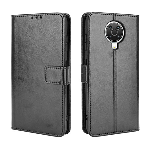 Leather Case Stands Flip Cover Holder BY5 for Nokia 6.3 Black