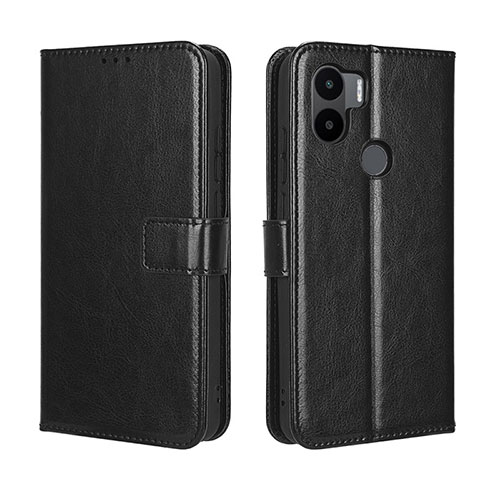 Leather Case Stands Flip Cover Holder BY5 for Xiaomi Redmi A1 Plus Black