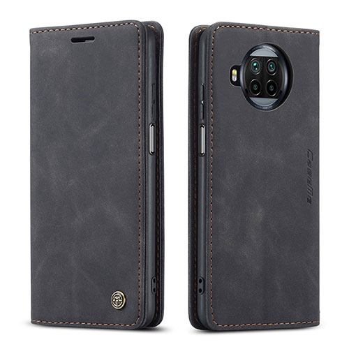 Leather Case Stands Flip Cover Holder C01S for Xiaomi Mi 10T Lite 5G Black