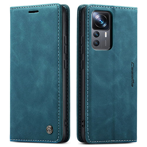 Leather Case Stands Flip Cover Holder C01S for Xiaomi Mi 12T 5G Blue