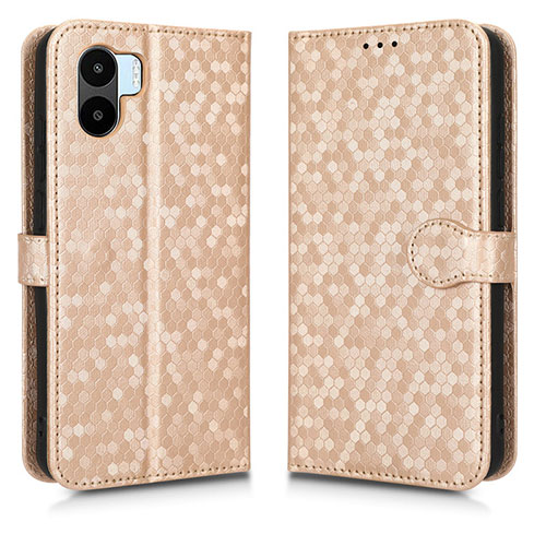 Leather Case Stands Flip Cover Holder C01X for Xiaomi Redmi A1 Gold