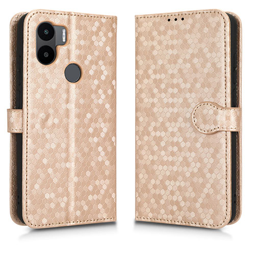 Leather Case Stands Flip Cover Holder C01X for Xiaomi Redmi A1 Plus Gold