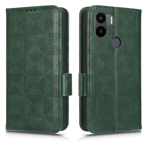 Leather Case Stands Flip Cover Holder C02X for Xiaomi Redmi A1 Plus Green