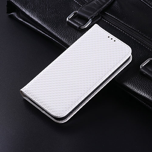 Leather Case Stands Flip Cover Holder C06X for Google Pixel 4 XL White