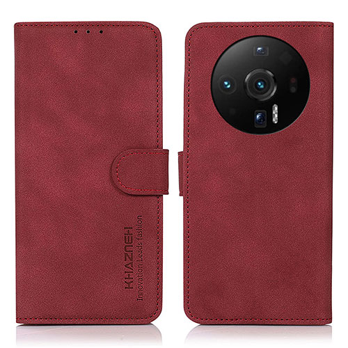 Leather Case Stands Flip Cover Holder D01Y for Xiaomi Mi 12S Ultra 5G Red