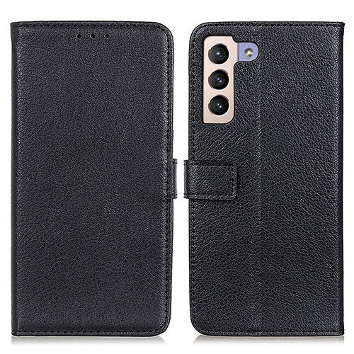 Leather Case Stands Flip Cover Holder D09Y for Samsung Galaxy S21 FE 5G Black