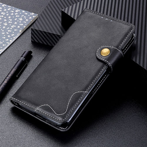 Leather Case Stands Flip Cover Holder DY01 for Motorola Moto G10 Black